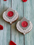 Tulip Carved Wooden Block Tea Light Holder