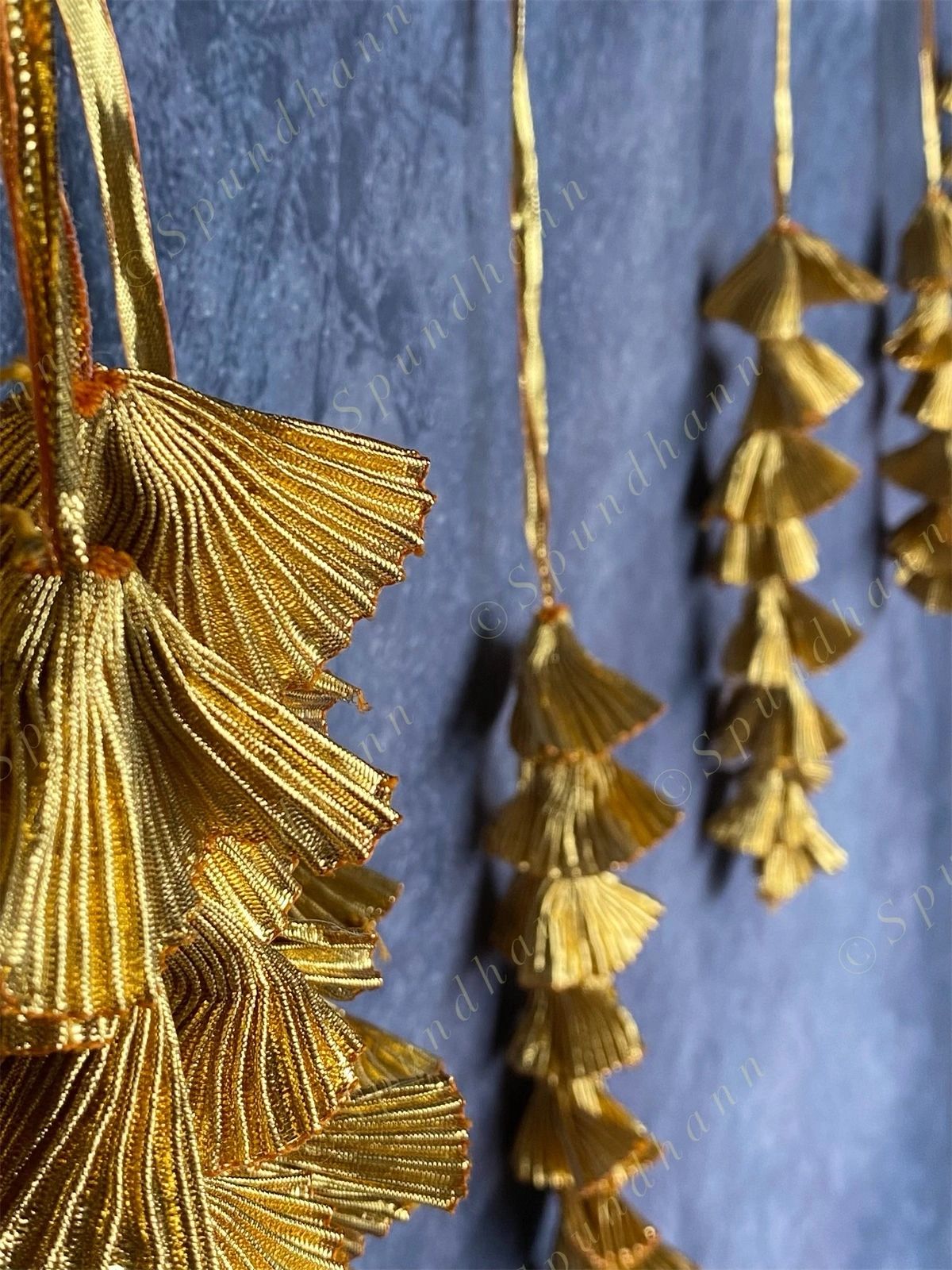 Gold Gota Strings Wall Hanging Decor