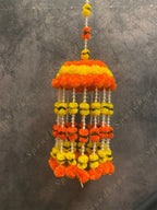 Marigold & Rajnigandha Jhoomar Dangler Decor