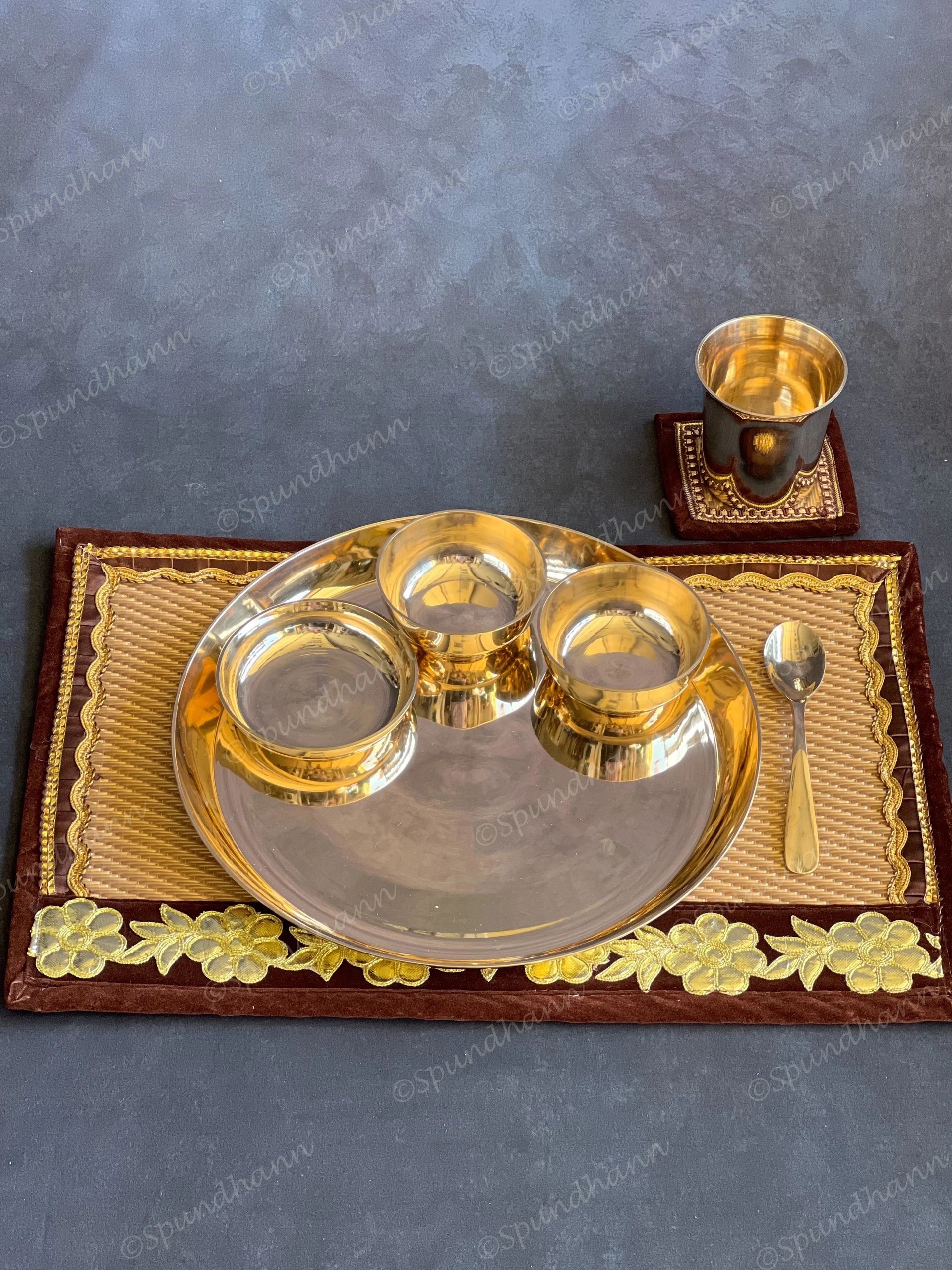Pure Kansa/Bronze/Bell Metal Thali Set