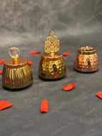 Ribbed Small Canister with Crystal Lid