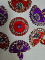 Festive Diya Rangoli Decor