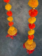 Marigold, Leheriya & Gota Bells Festive Dangler Set of 2