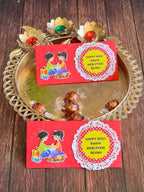 Rakhi Envelope in Red Color with Happy Wali Rakhi Writing