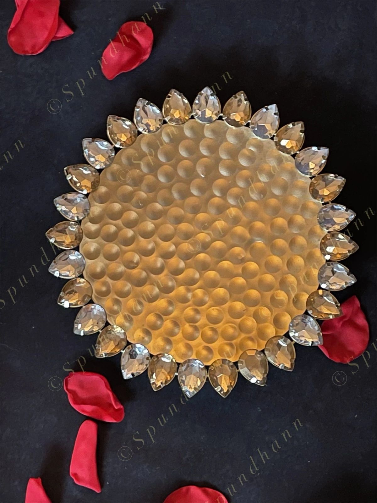 Decorative Studded Puja Thalis / Plate