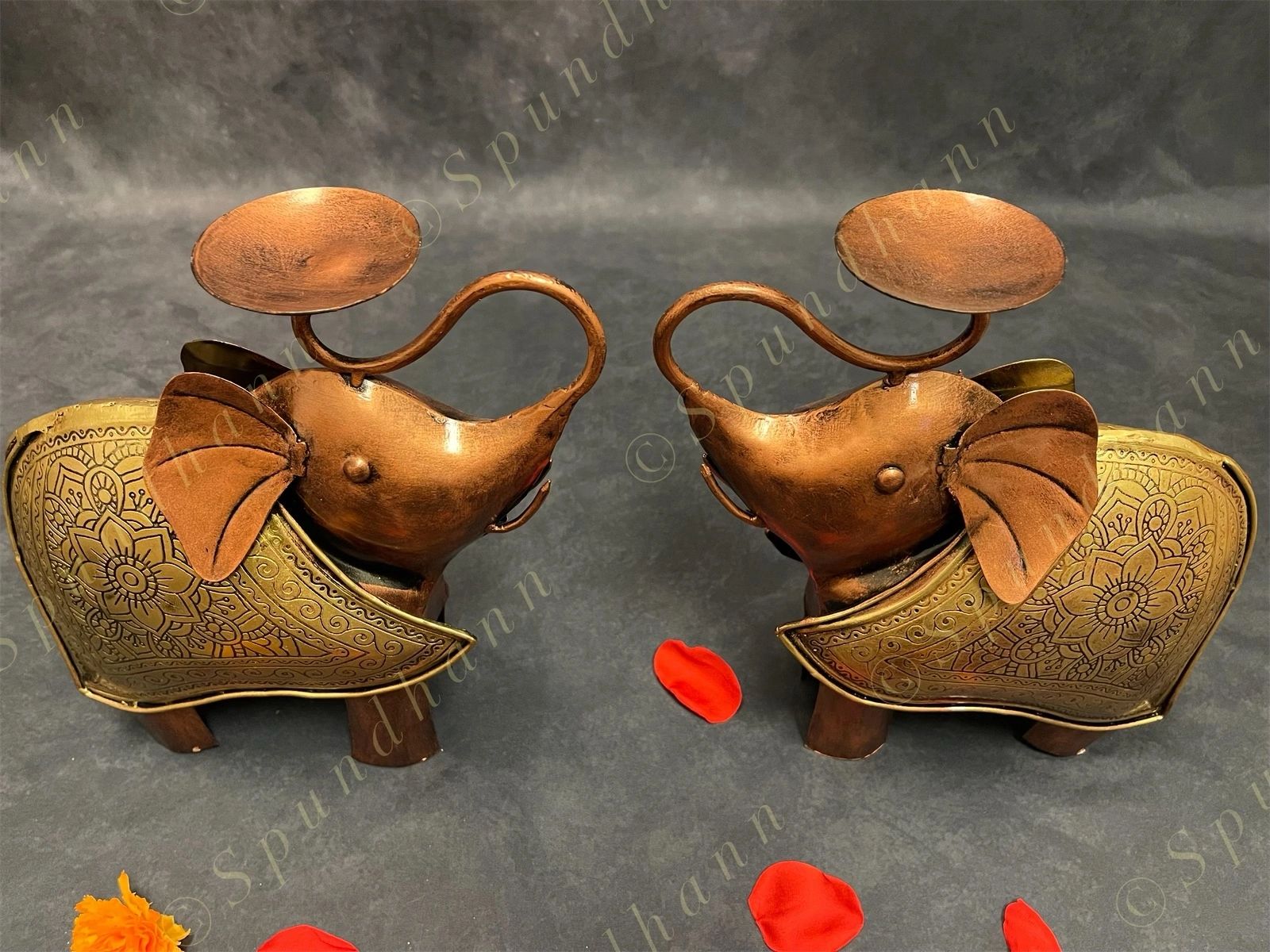 Elephant Figurine Tea Light Holder