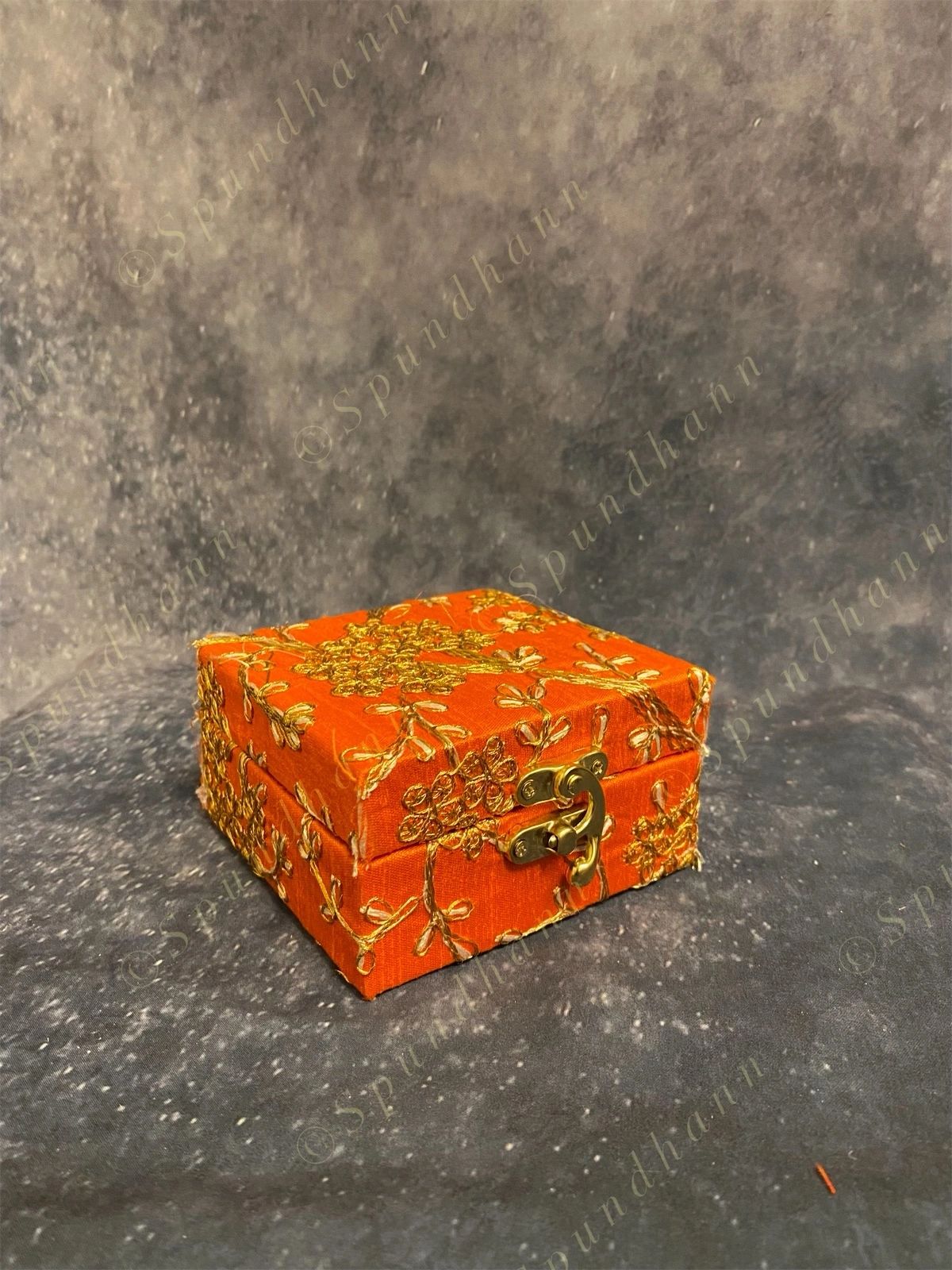Square Floral Embroidered Gift Box Only