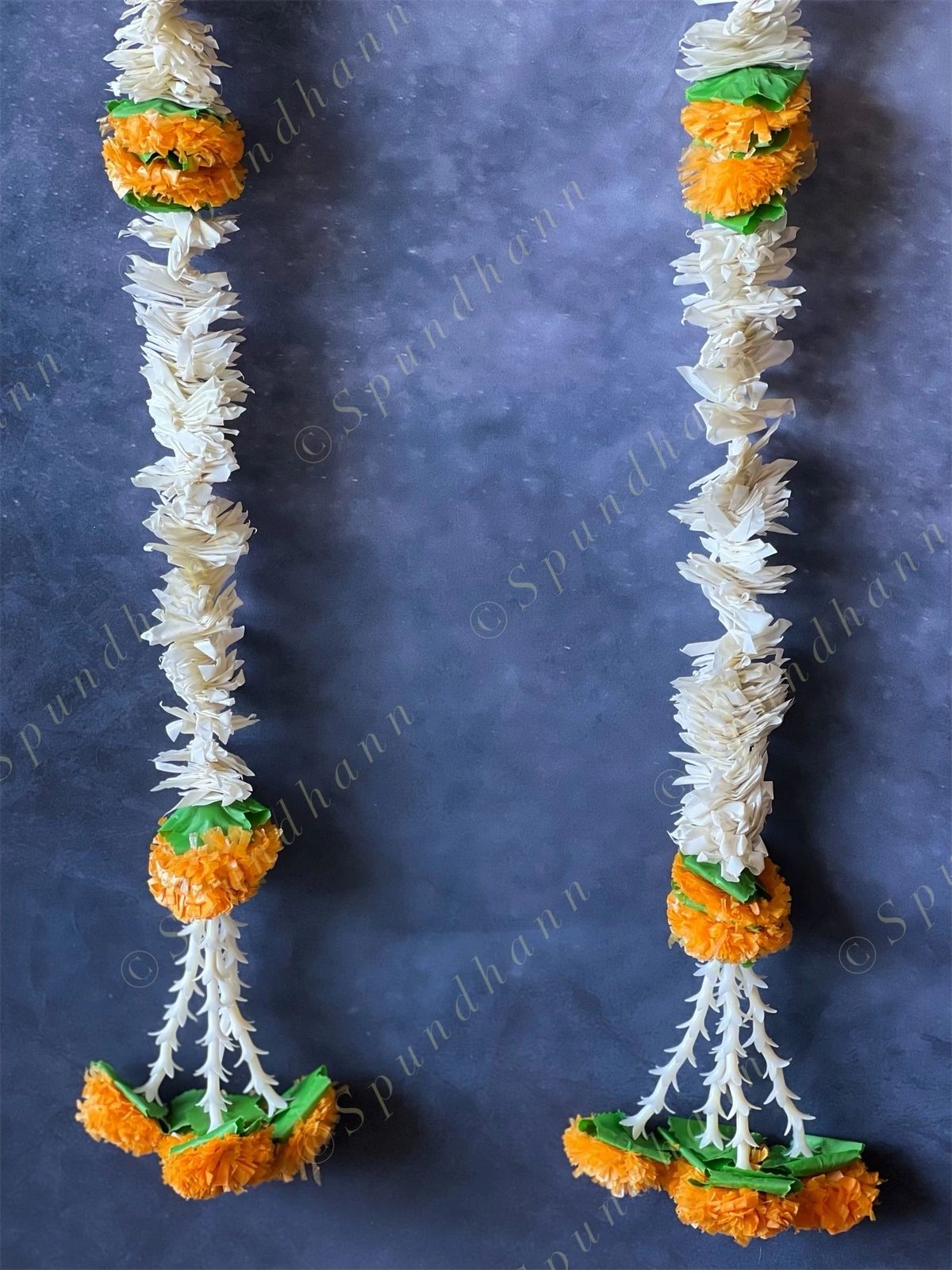 Chameli & Mango Marigold Dangler Set of 2 with Tassels