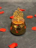 Hammered Small Canister with Taj Lid