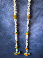 Chameli & Mango Marigold Dangler Set of 2 with Tassels