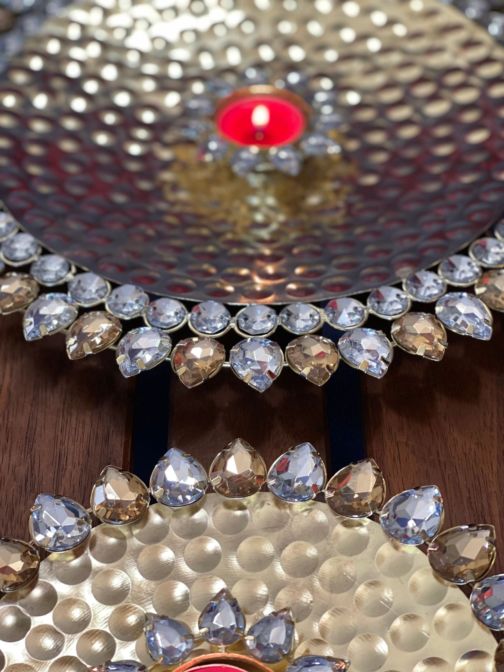 Decorative Studded Puja Thalis / Plate