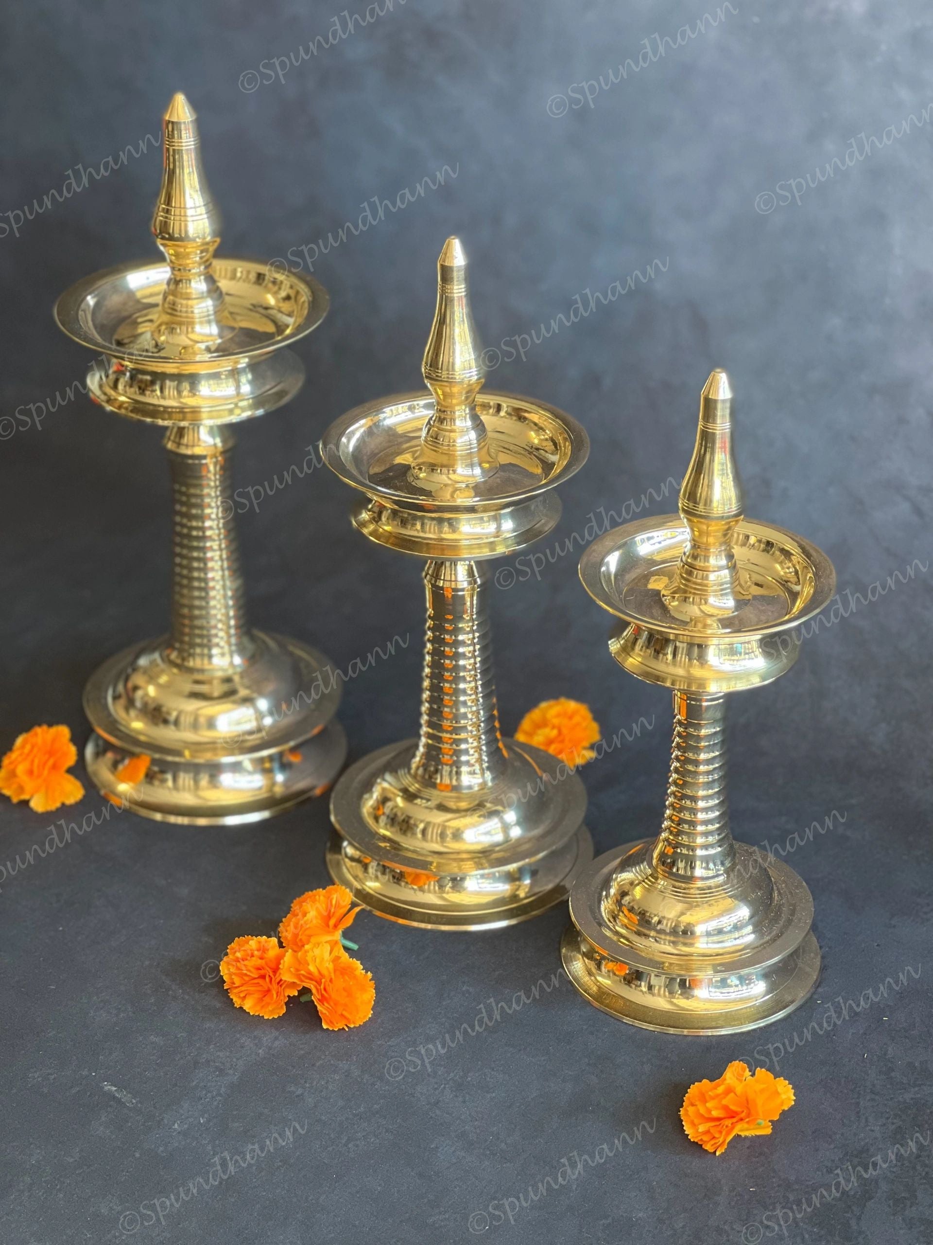 Traditional Kerala Brass Lamp