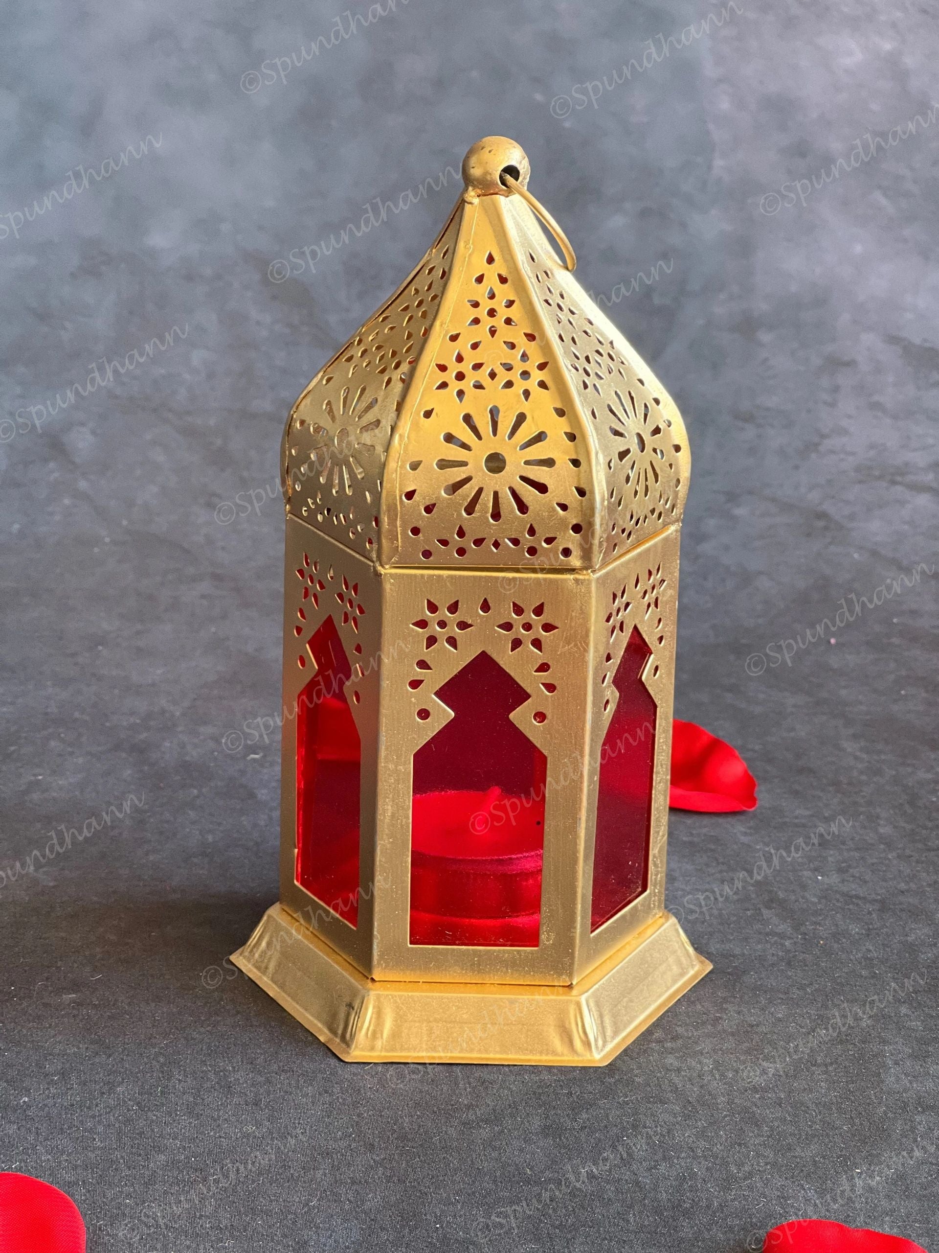 Stained Glass Golden Lanterns