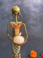 Tribal Figurine Tea Light Holder