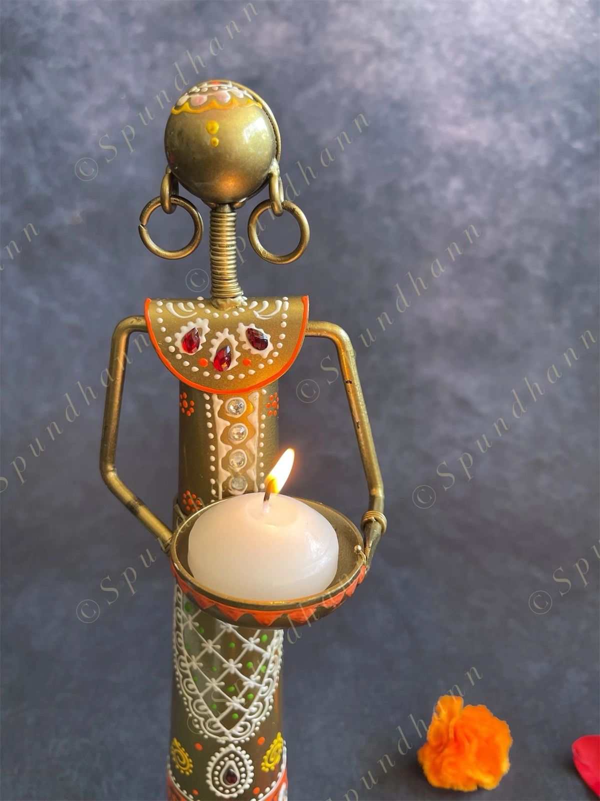 Tribal Figurine Tea Light Holder