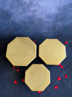Hexagon Wooden Chowki Stool