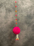 Large Ball and Pom Pom Dangler