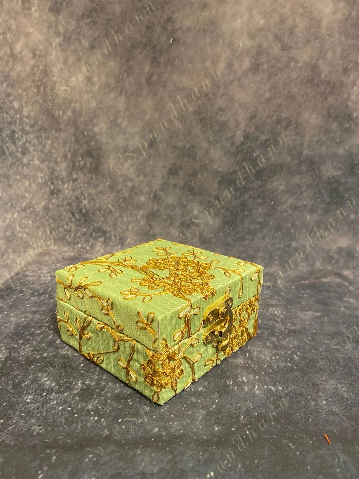 Square Floral Embroidered Gift Box Only