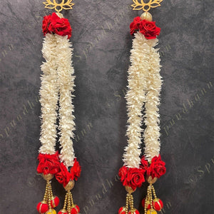 Lotus Dangler With Chameli and Rose Set Of 2