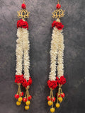 Lotus Dangler With Chameli and Rose Set Of 2