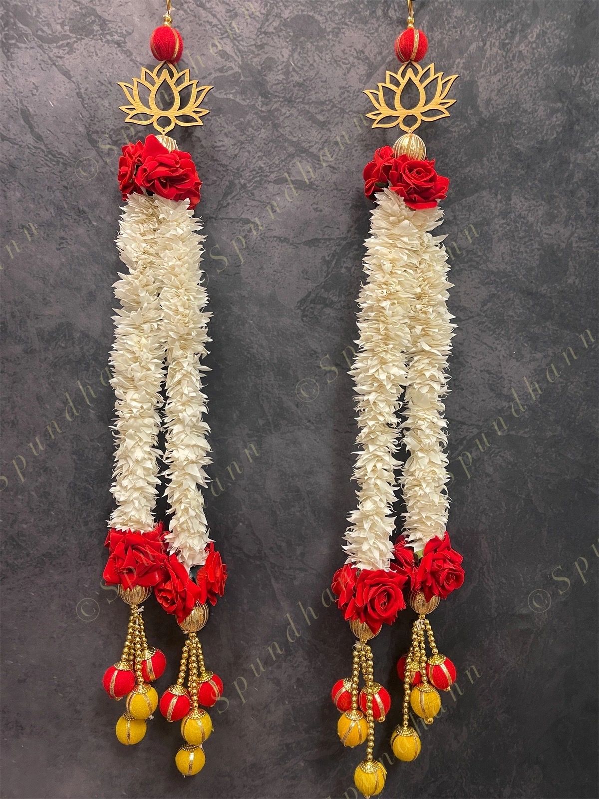 Lotus Dangler With Chameli and Rose Set Of 2