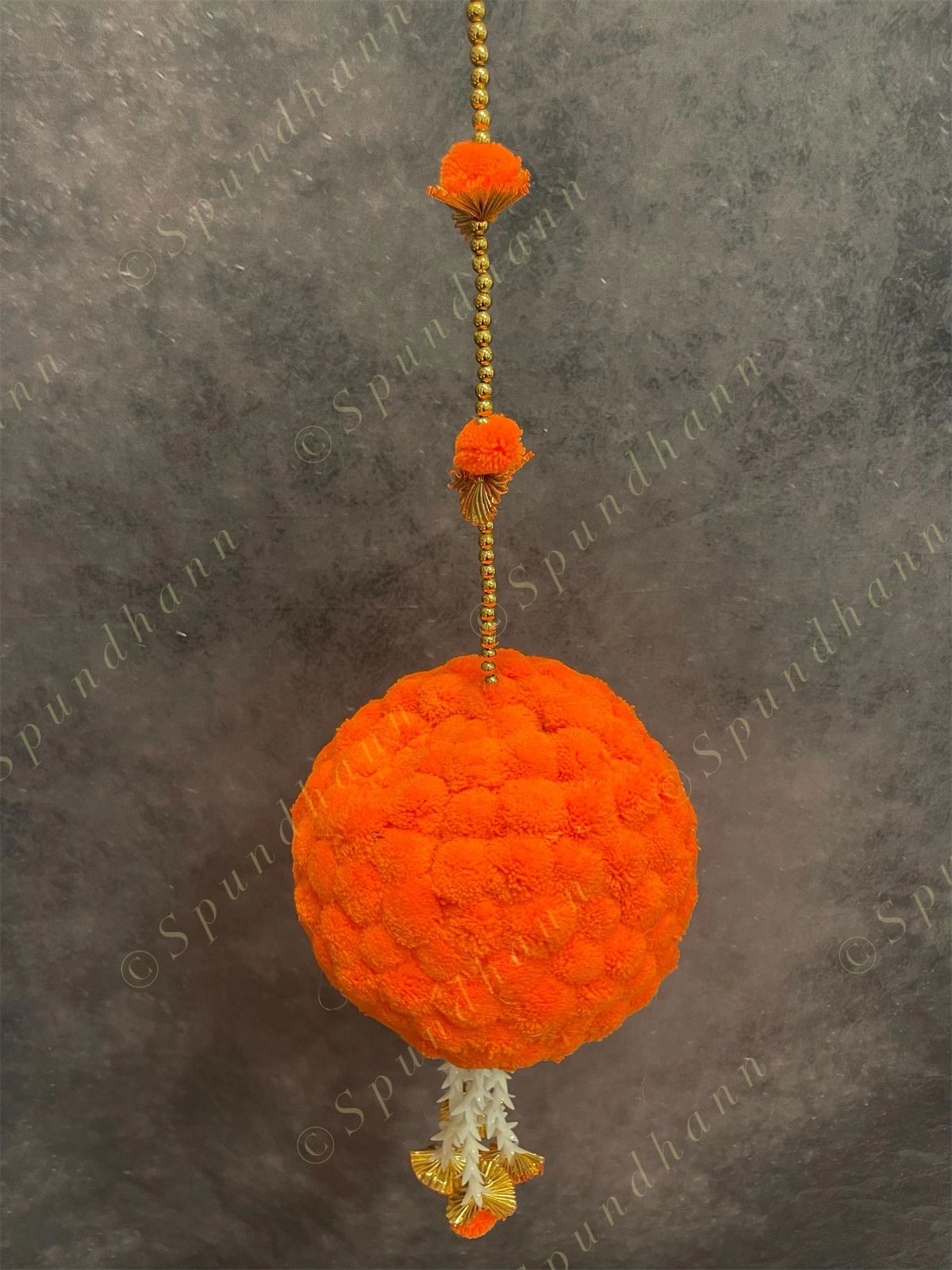 Large Ball and Pom Pom Dangler