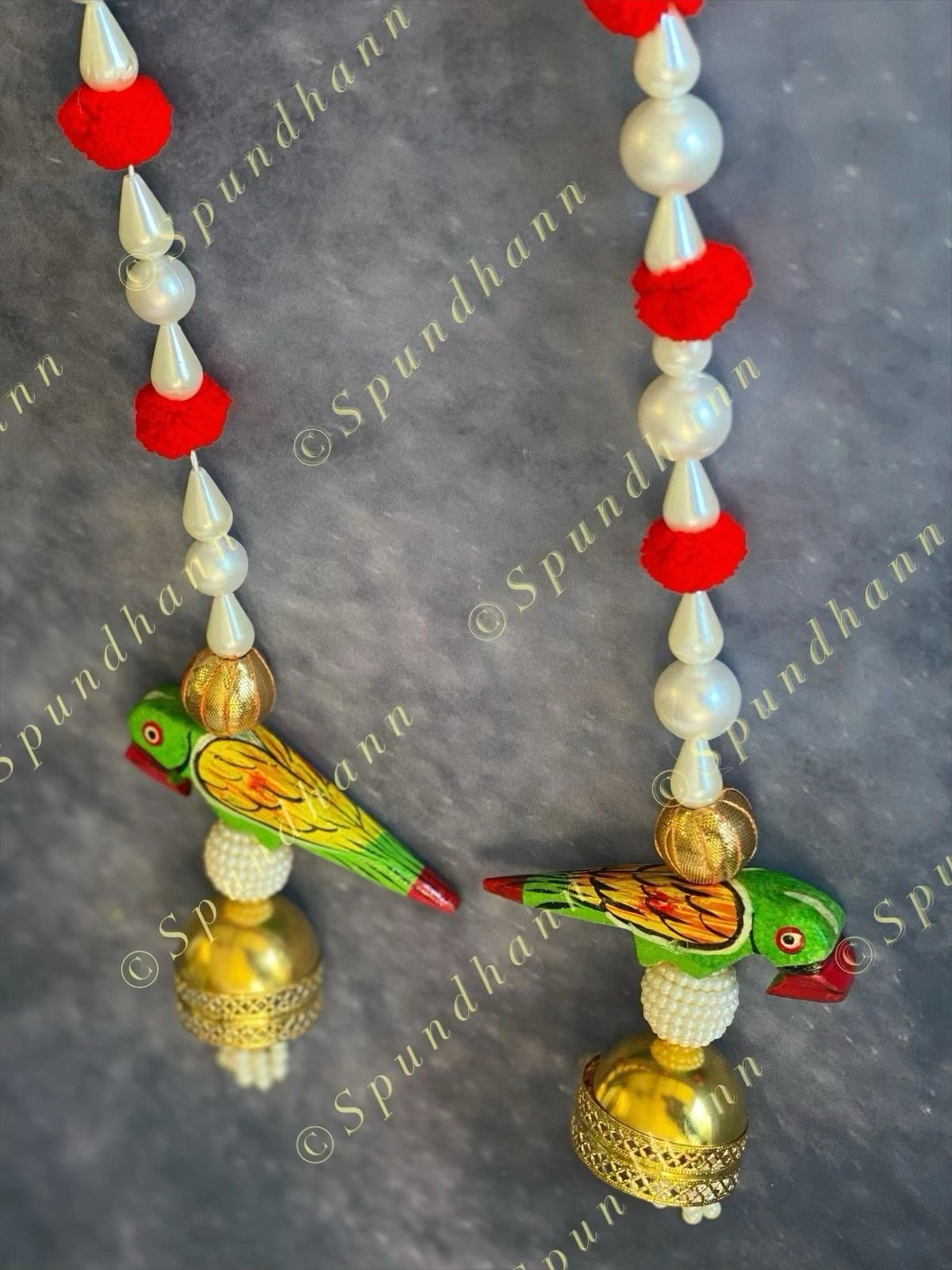 Parrot & Pearls Dangler Set of 2