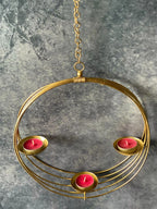 Golden Rings Tea Light Holder