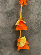 Short net & Gold Gota Dangler Strings Wall Hanging Decor - Pack of 4 Strings