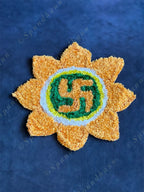 Sathiya Floral Shape Rangoli Floor Mat