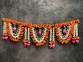 Designer Mango Marigold & Mogra with Lotus Bud Floral Toran