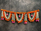 Designer Mango Marigold & Mogra with Lotus Bud Floral Toran