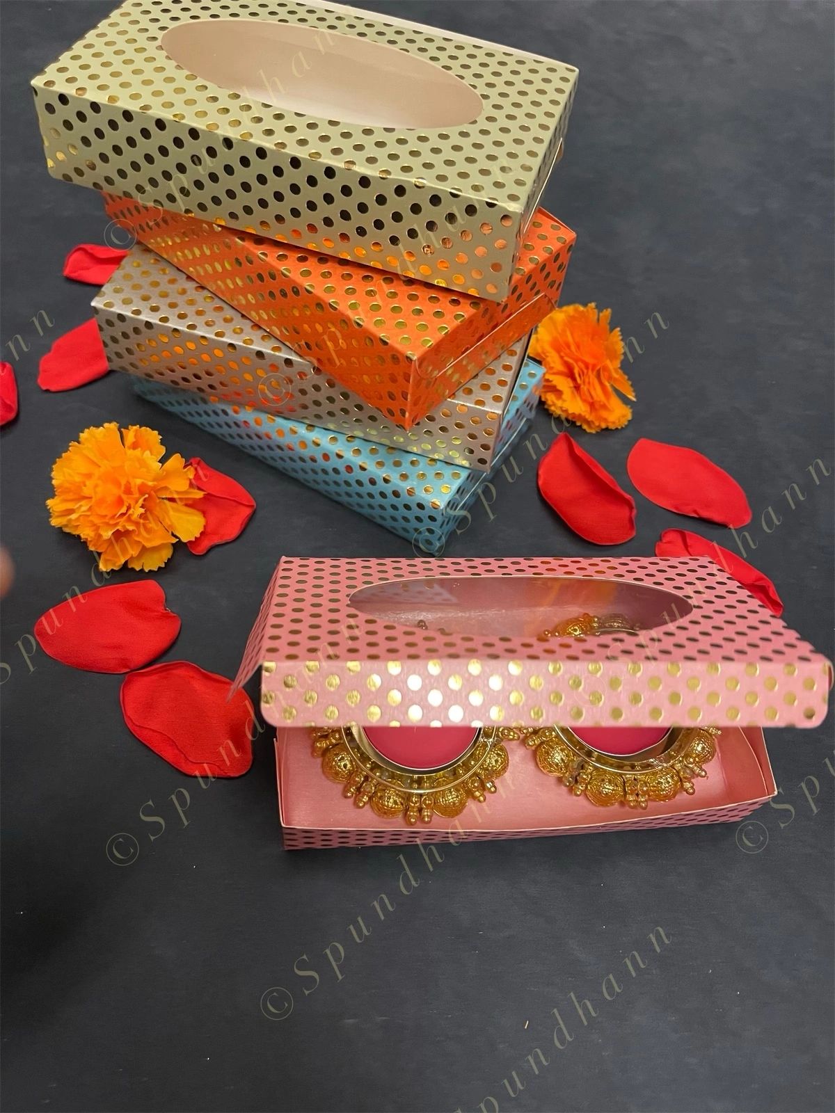 Paper Box with Gokhru Tea Light Holders