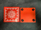 Rangoli Wooden Stand Pair