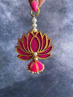 Pearls & Little Lotus Wall Dangler (Pair)