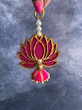 Pearls & Little Lotus Wall Dangler (Pair)
