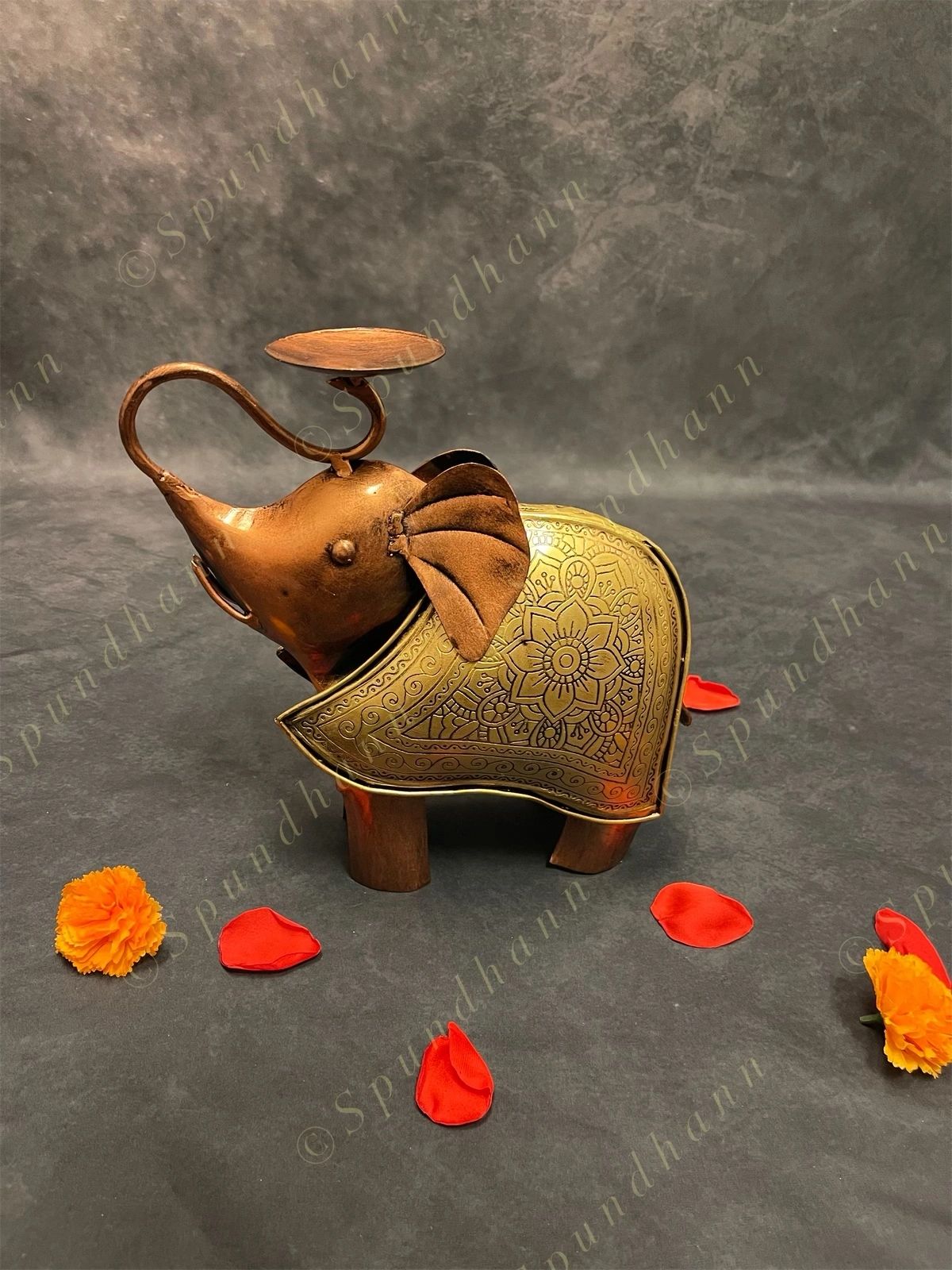 Elephant Figurine Tea Light Holder