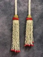 Mogra Rose Rajnigandha Dangler with Golden Ball