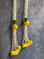Mogra, Chameli & Marigold Dangler with Tassels