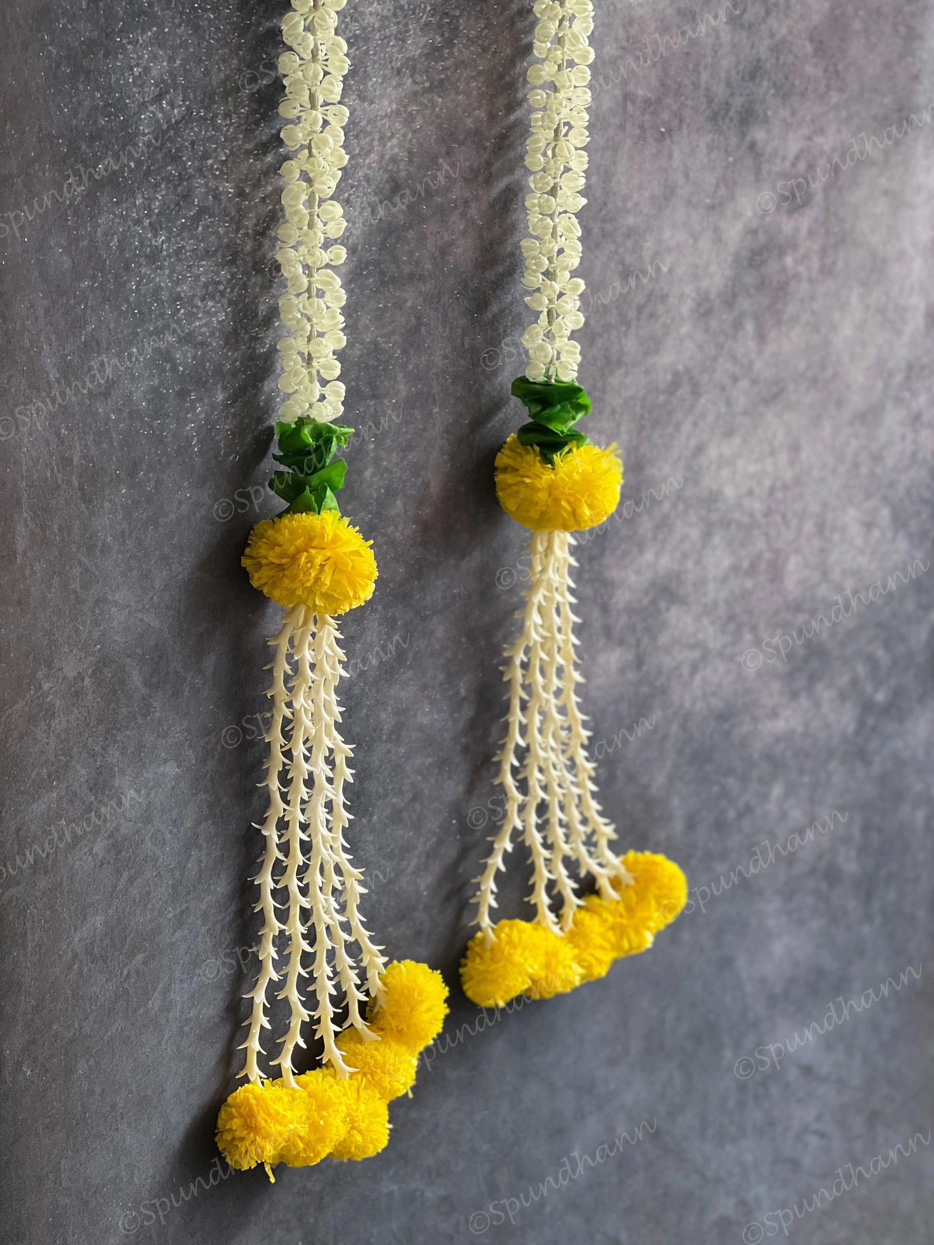 Mogra, Chameli & Marigold Dangler with Tassels