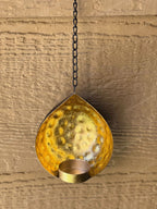 Hammered Hanging Sconce Tea Light Holder