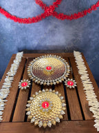 Decorative Studded Puja Thalis / Plate