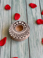 Moon & Stars Wooden Block Tea Light Holder