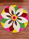 Floral Rangoli Floor Mat