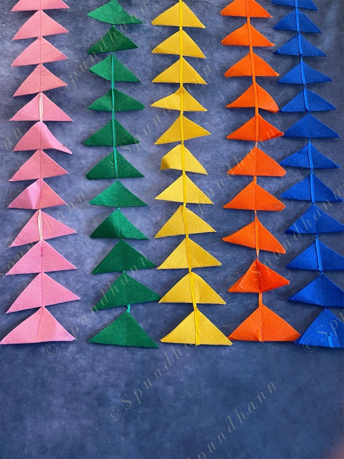 Triangle Felt Fabric String Decor