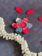 Metal Pom Pom Tea Light Holder