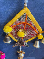 Small Kites with Bells Wall Hanging Decor Set of 2
