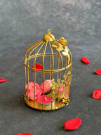 Cute Cage Tea Light Candle Holder in Gold