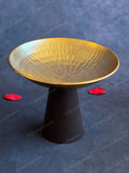 Hammered Gold Elevated Metal Dry Fruit Bowl