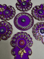 Festive Diya Rangoli Decor